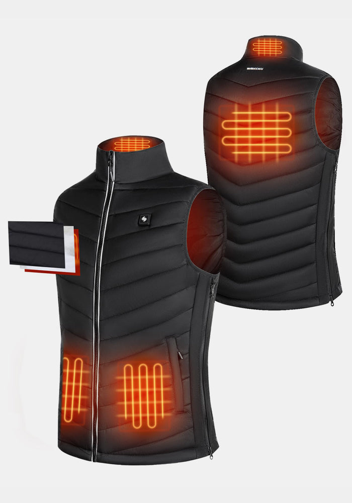 SGKOW Heated Vest Battery Black Heated Vest for Men&Women Unisex Heated Vest A3