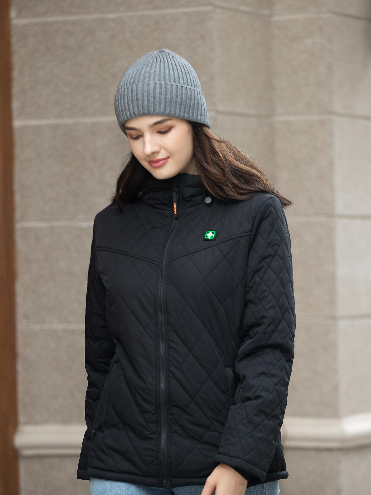 SGKOW Women's Winter Heated Jackets Warming Electric Heated Coat K3