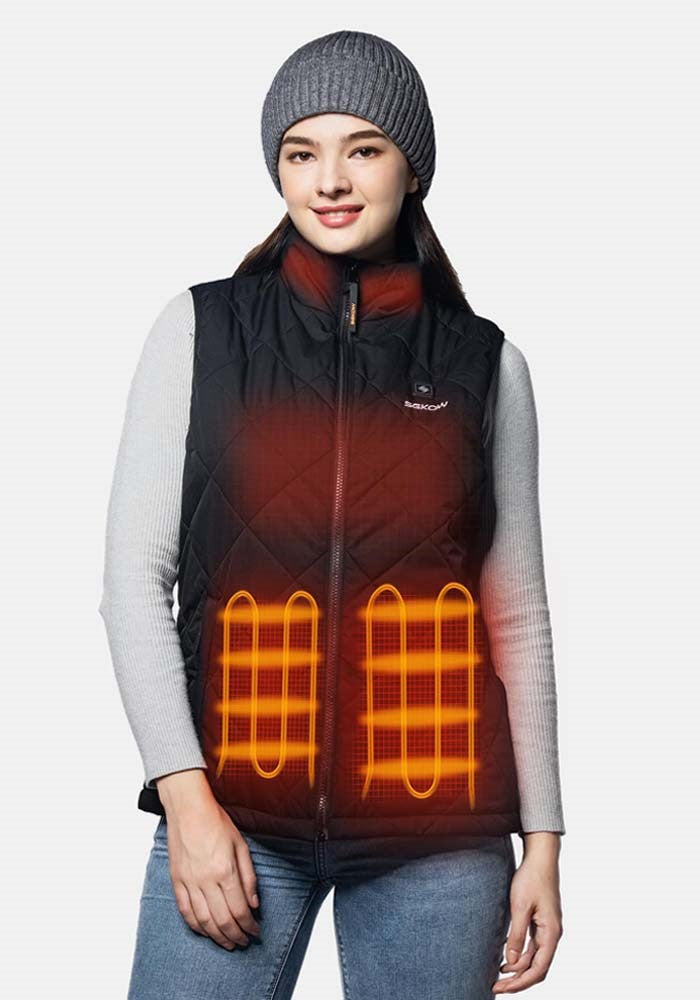 SGKOW Heated Vest for Women with Battery Pack C2 Black