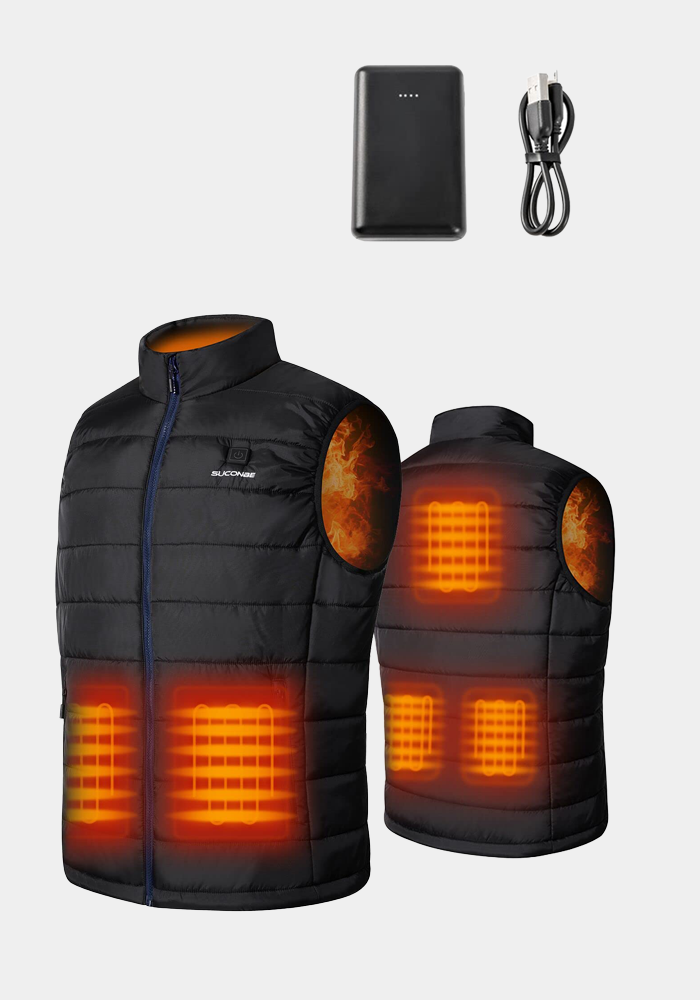 Men's Lightweight Heated Vest with Battery Pack
